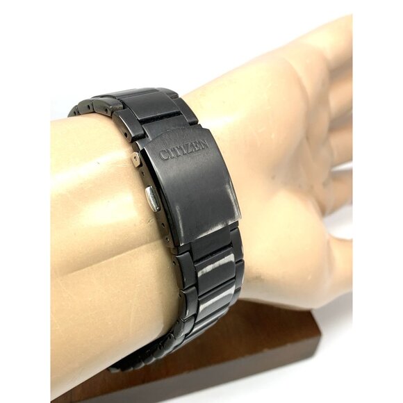 Citizen Men's Watch AW1705-55L Eco-Drive Blue Dial Black Stainless Steel 45mm - Picture 12 of 16